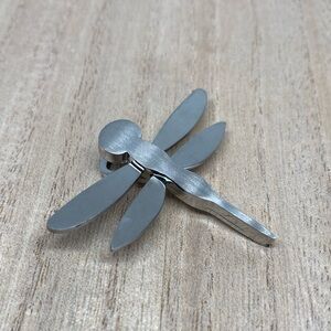 Silver Dragonfly Necklace Pendant